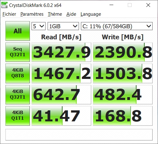 msi ps63 ssd test
