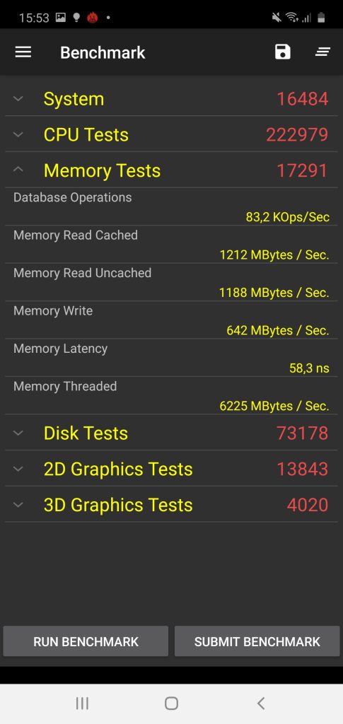 galaxy note 10 performances