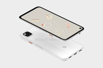 Google Pixel 4a - fuites - Rendu des leaks