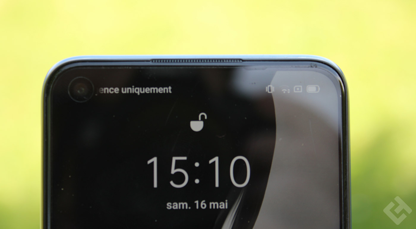 Écran de verrouillage du Realme 6