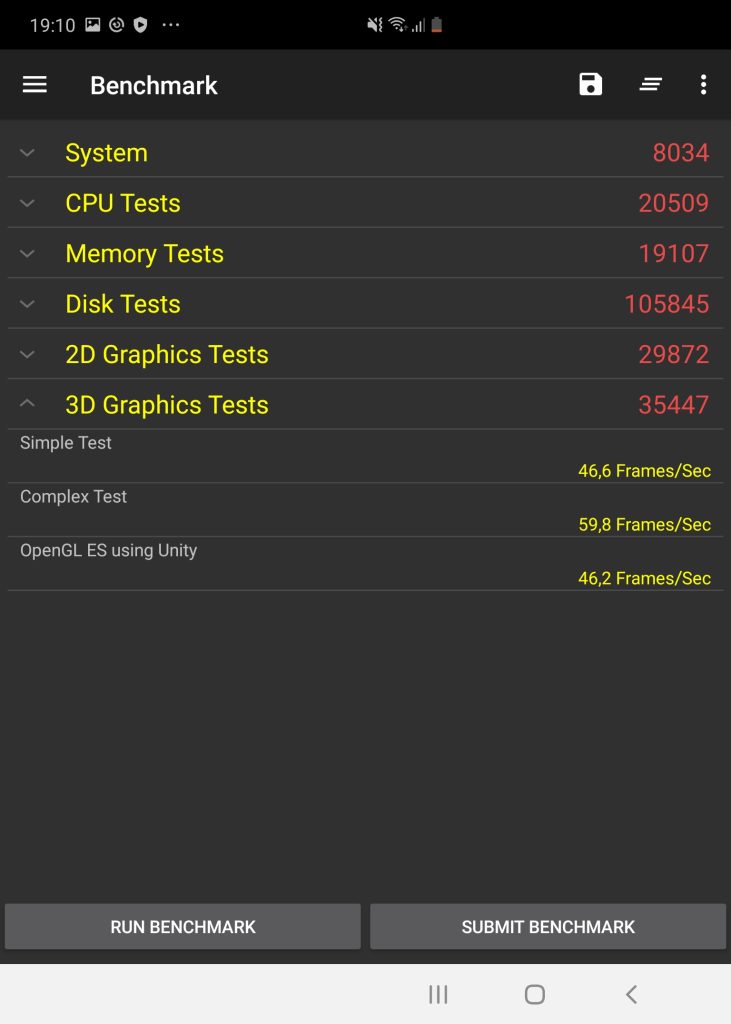 benchmark galaxy fold