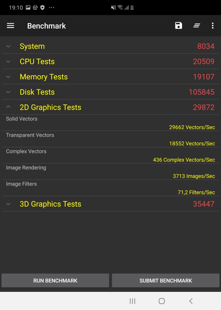 benchmark galaxy fold