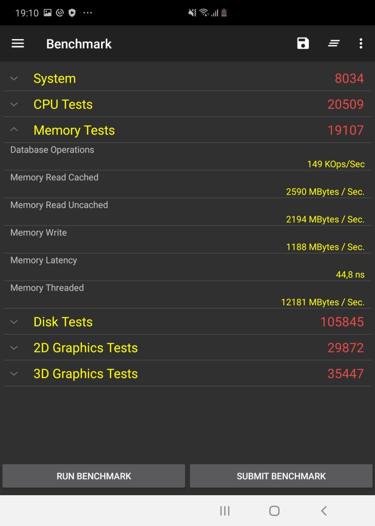 benchmark galaxy fold