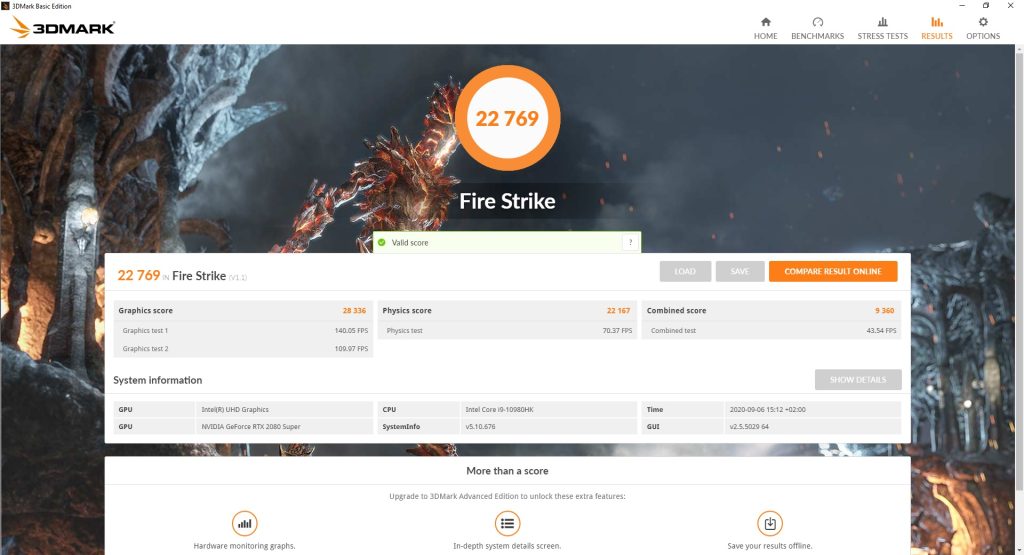 benchmark aorus 17x yb