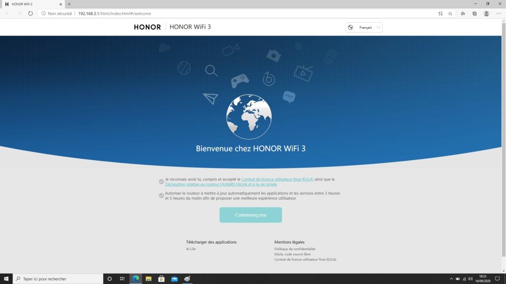 honor router 3 configuration
