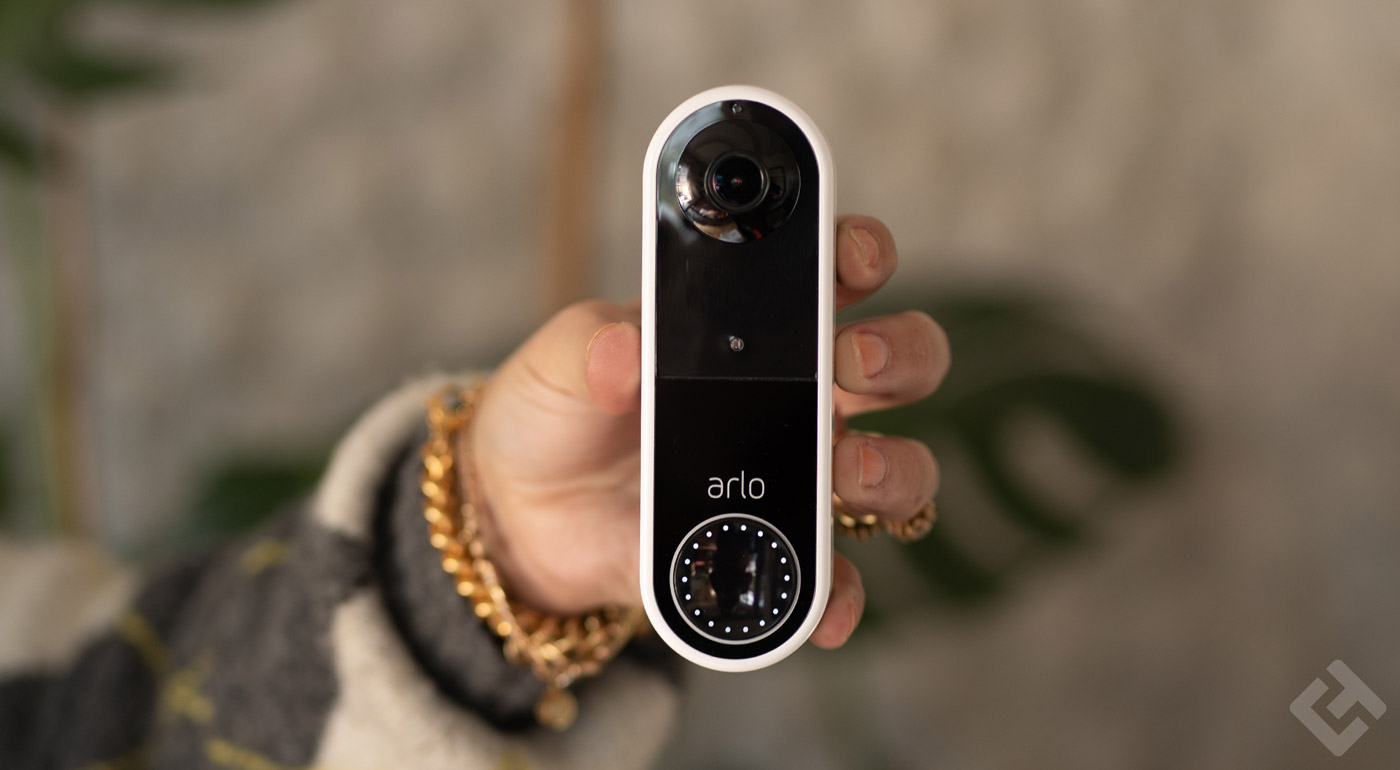 arlo essential video wire free doorbell
