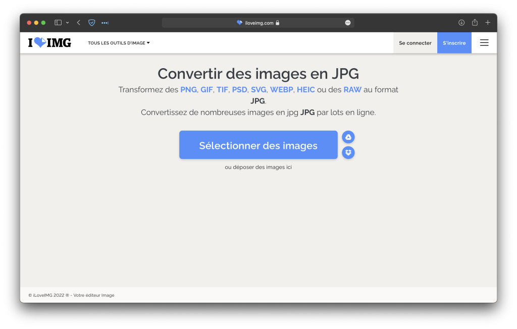 Convertir une image PNG en JPG 