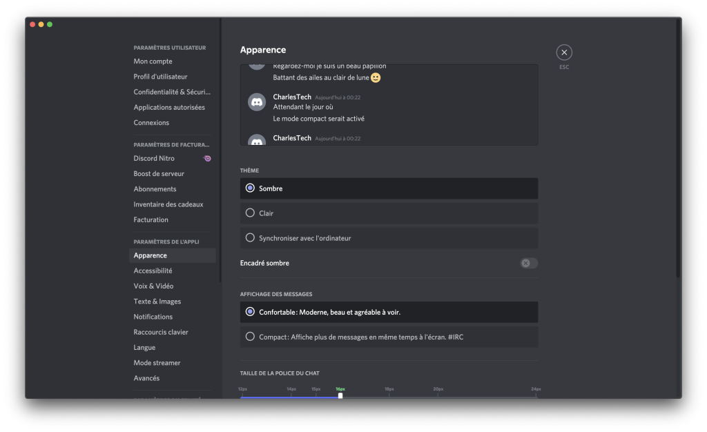 Comment utiliser Discord apparence