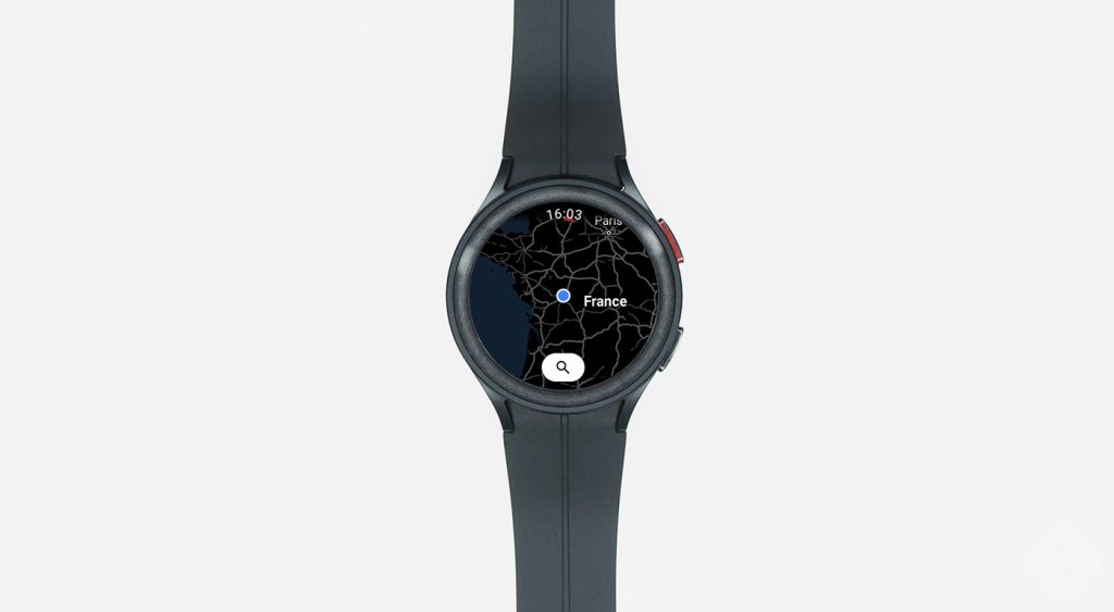 Google Maps sur la Samsung Galaxy Watch 5 Pro