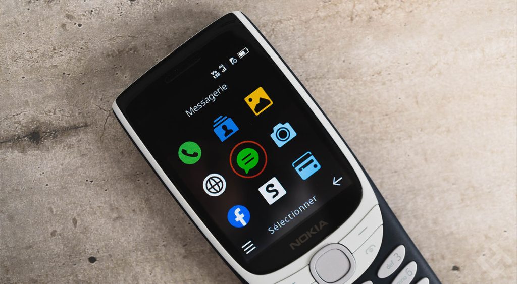 écran du Nokia 8210 4G