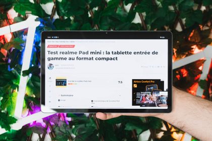 Design de la realme Pad X