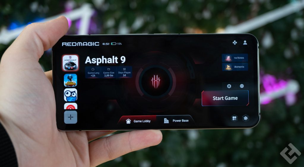 jeu Asphalt 9 sur le redmagic 7s pro