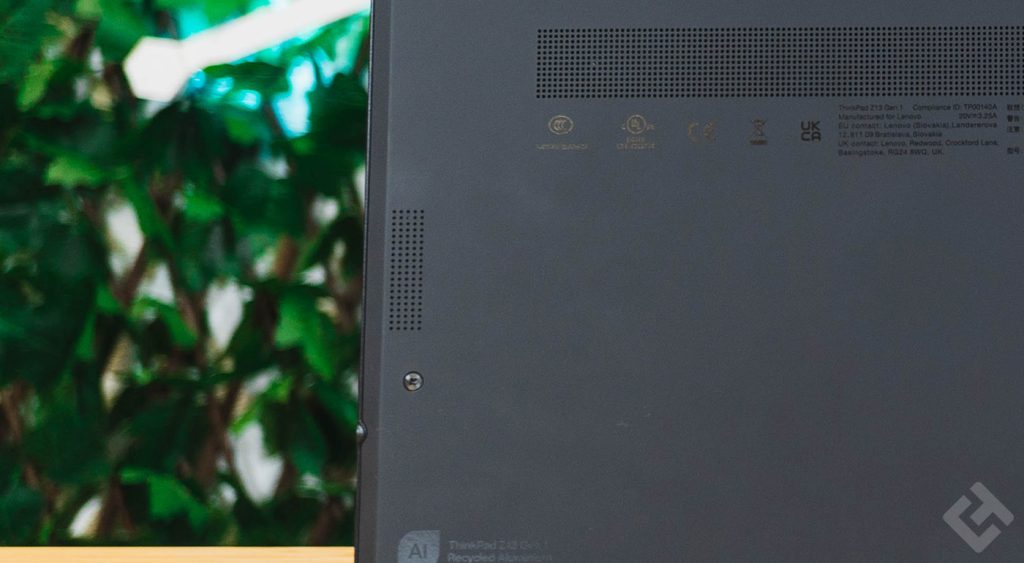 Haut-parleurs du Lenovo ThinkPad Z13 Gen 1
