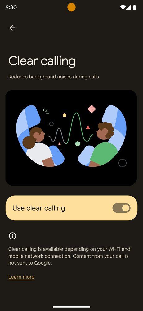 Pixel 7 Clear Calling