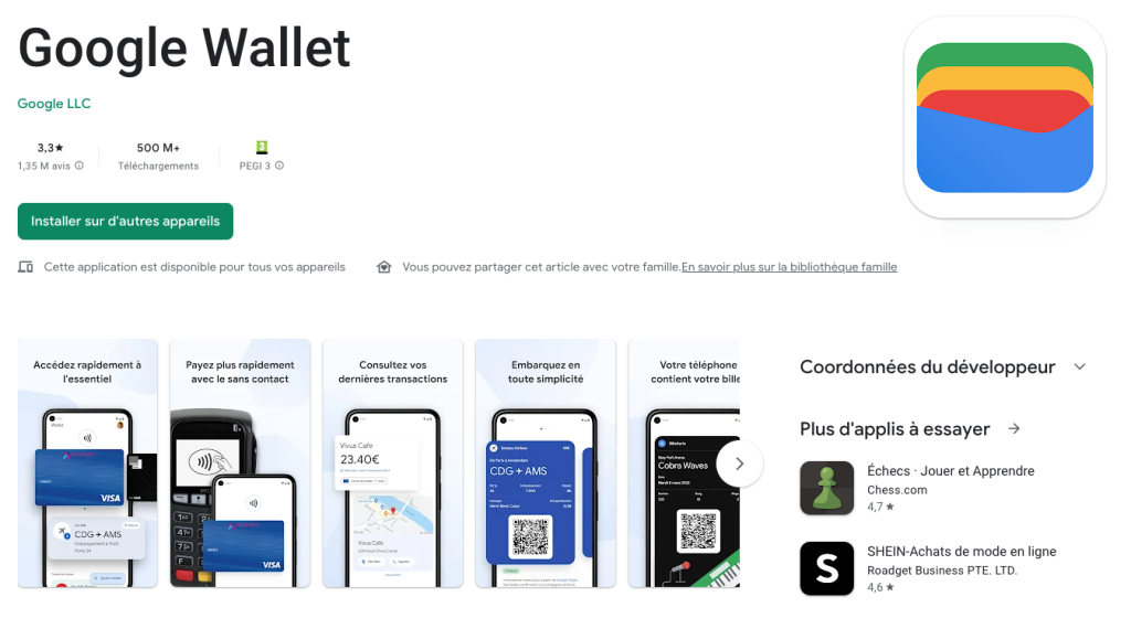 Google Wallet Play Store