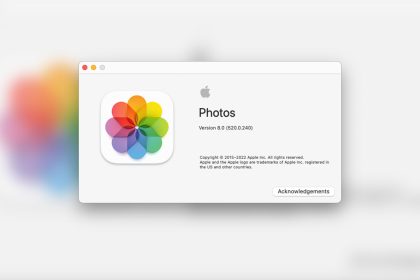 macOS Ventura application Photos