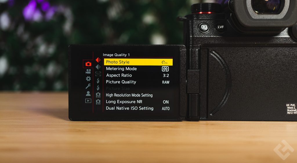 Menu du Panasonic Lumix S5II