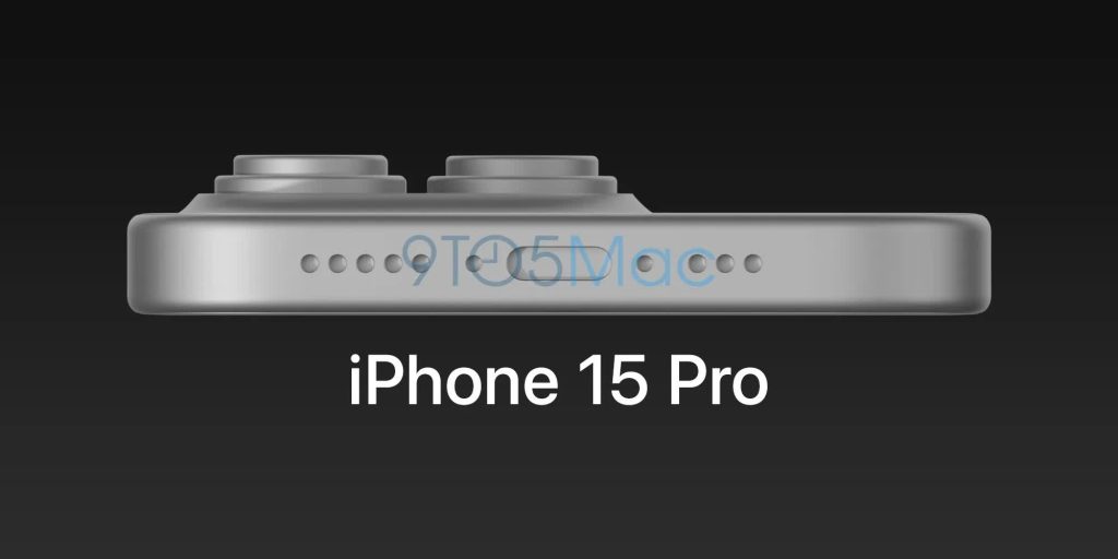 Rendu CAD de l'iPhone 15 Pro