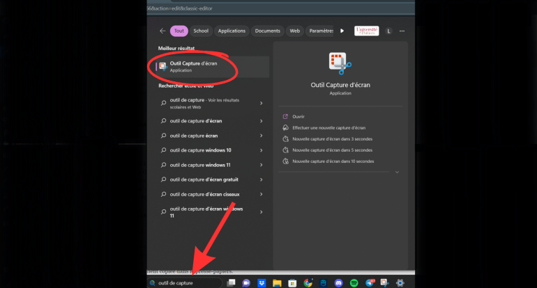 comment faire une copie d écran sous windows 11