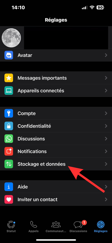 comment limiter sa consommation de données dans whatsapp