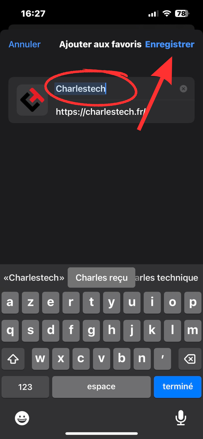 comment mettre une page internet en favori sur safari