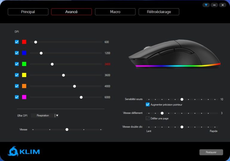 Test du Souris gamer Klim Blaze Pro Avis complet et détaillé