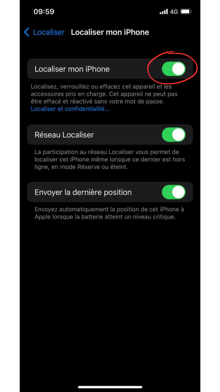 comment enlever la localisation sur son iphone