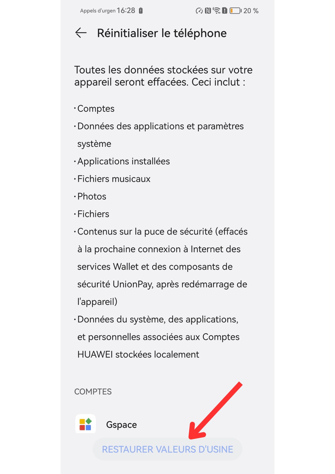 comment formater un téléphone huawei verrouillé