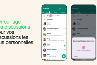 fonctionnalité verrouillage de conversations sur whatsapp