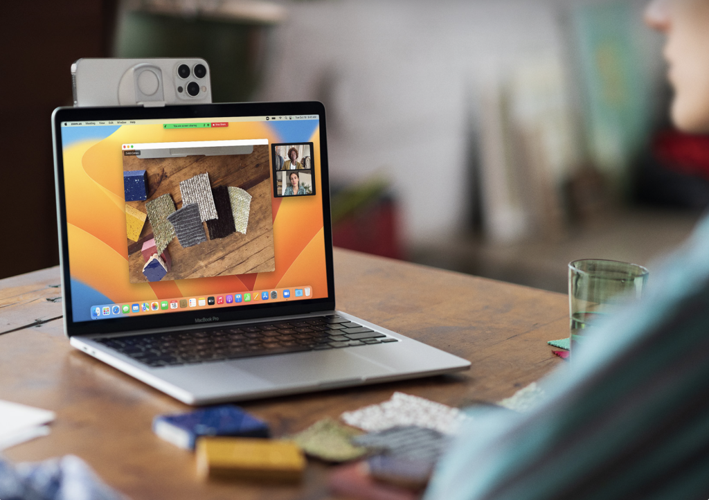 Continuité d'Apple avec Mac OS et iPhone en webcam