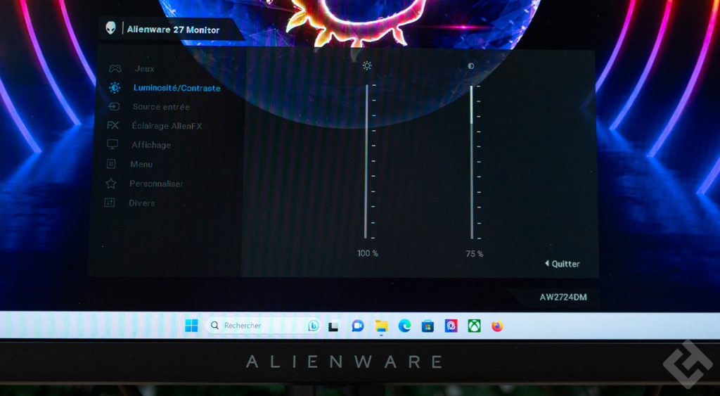 test du dell alienware aw2724dm