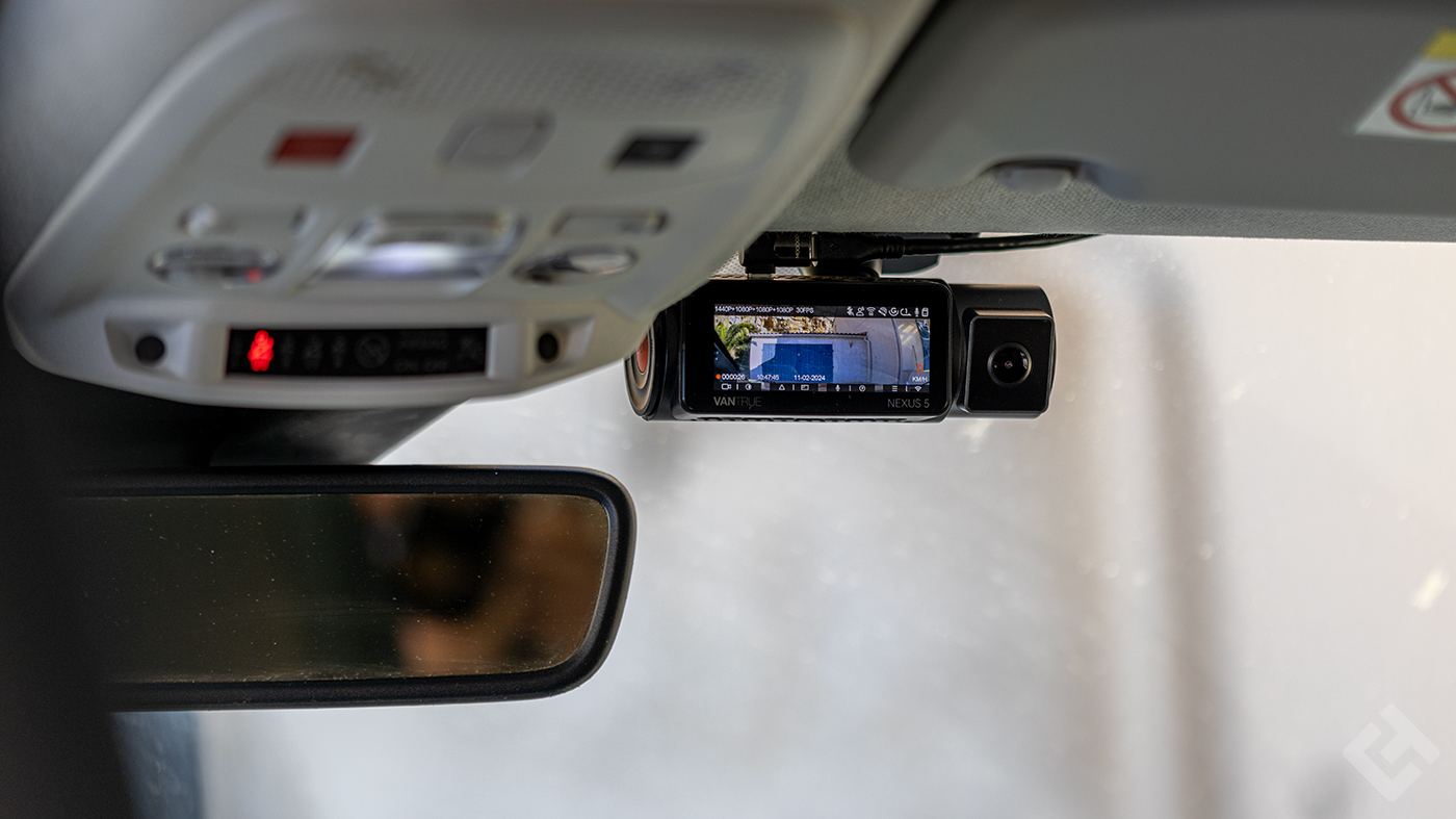 Test Vantrue Nexus 5 - Positionnement caméra avant