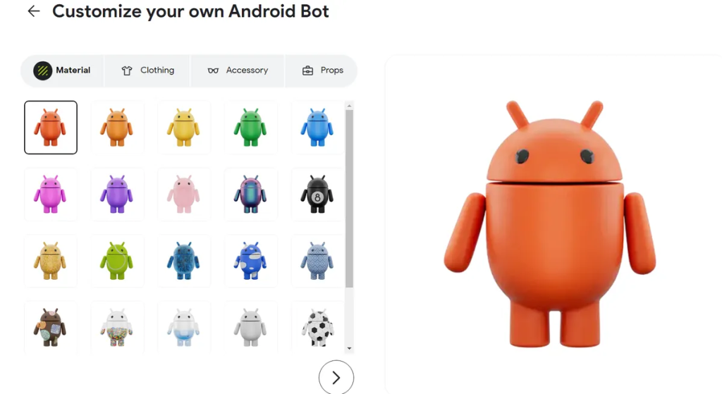 google android logo personnaliser