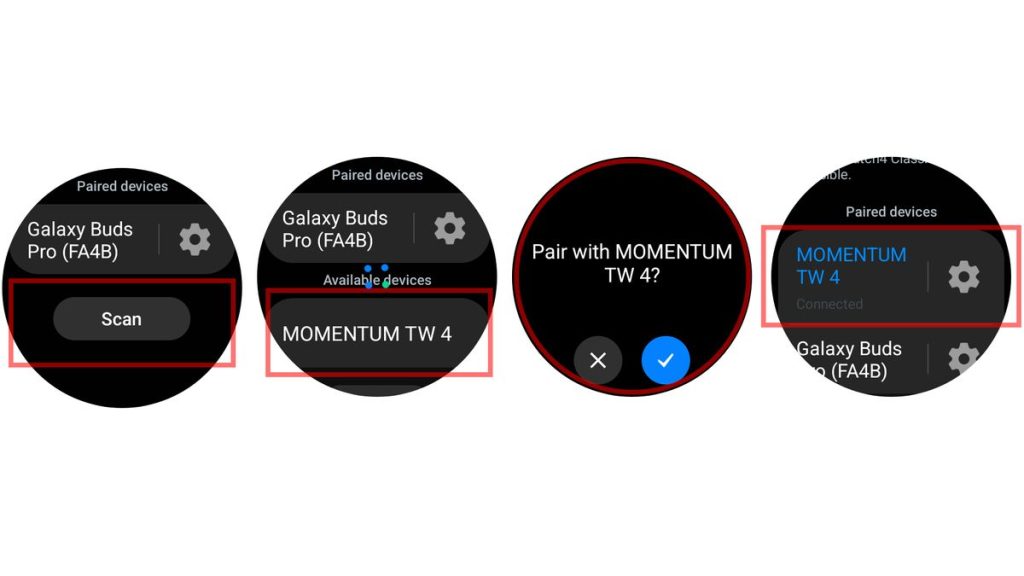 connecter galaxy watch ecouteurs bluetooth 2