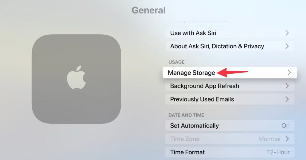 supprimer application apple tv