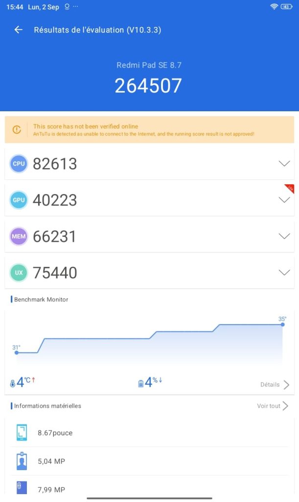 test xiaomi redmi pad se 87 performances (1)