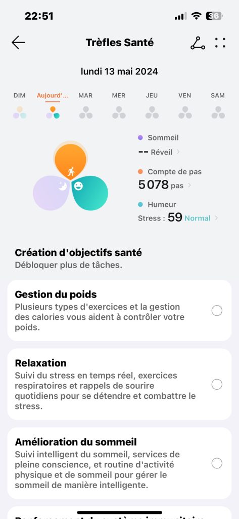 Santé Huawei Health