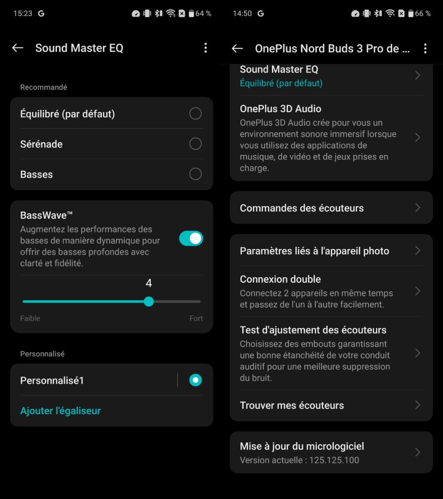 Appli OnePlus Nord Buds 3 Pro