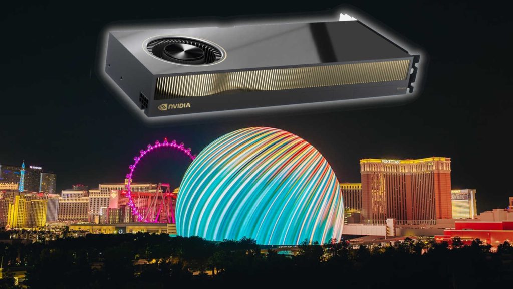 it takes 150 nvidia rtx a6000 gpus to power las vegas sphere