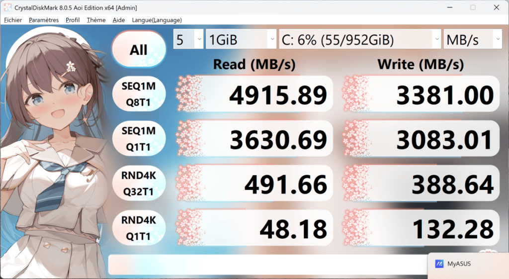 test asus zenbook 14 oled um3406h performances (3)