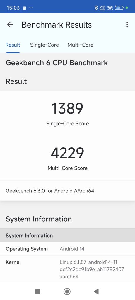 geekbench xiaomi 14t