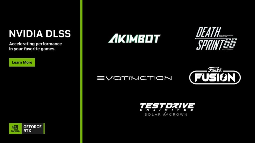 nvidia sorties jeux dlss 3