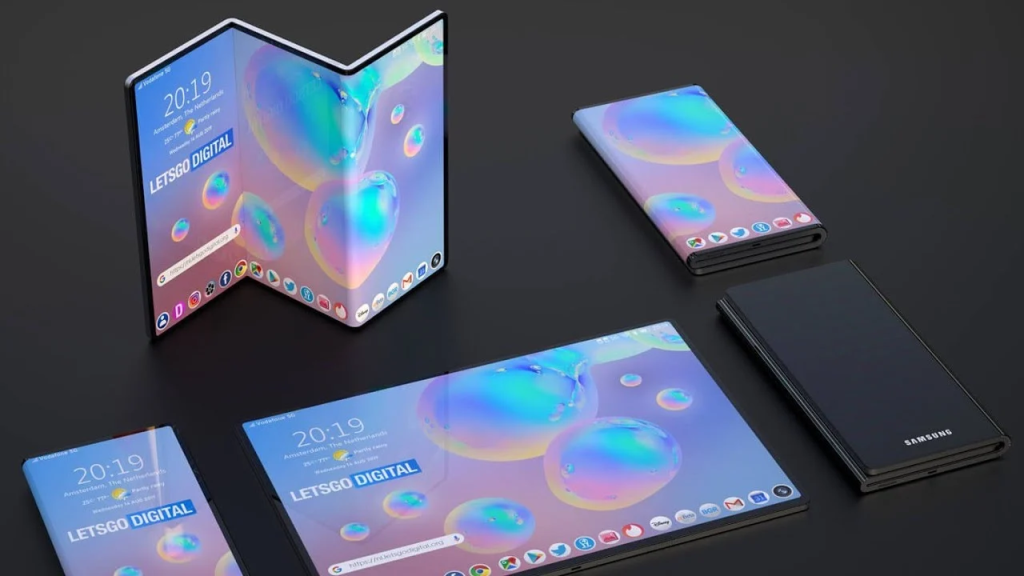 Samsung smartphone tri fold