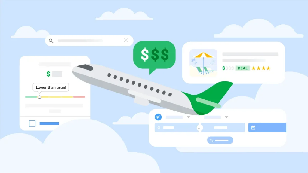 google flights ajoute onglet vol moins cher