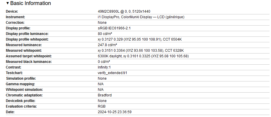 test calibration philips evnia m2c 8900 (1)