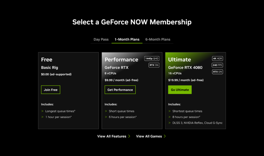 geforce now performance