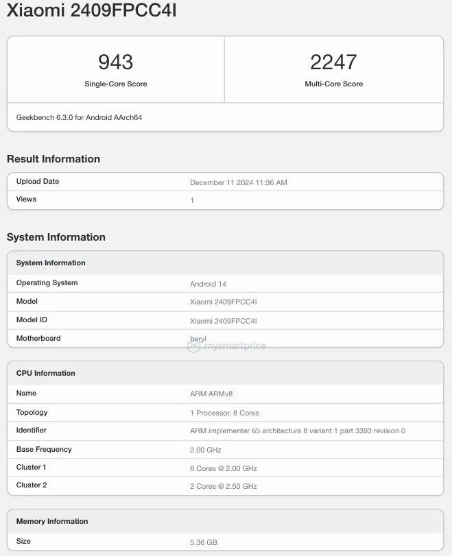 benchmark poco x7 neo