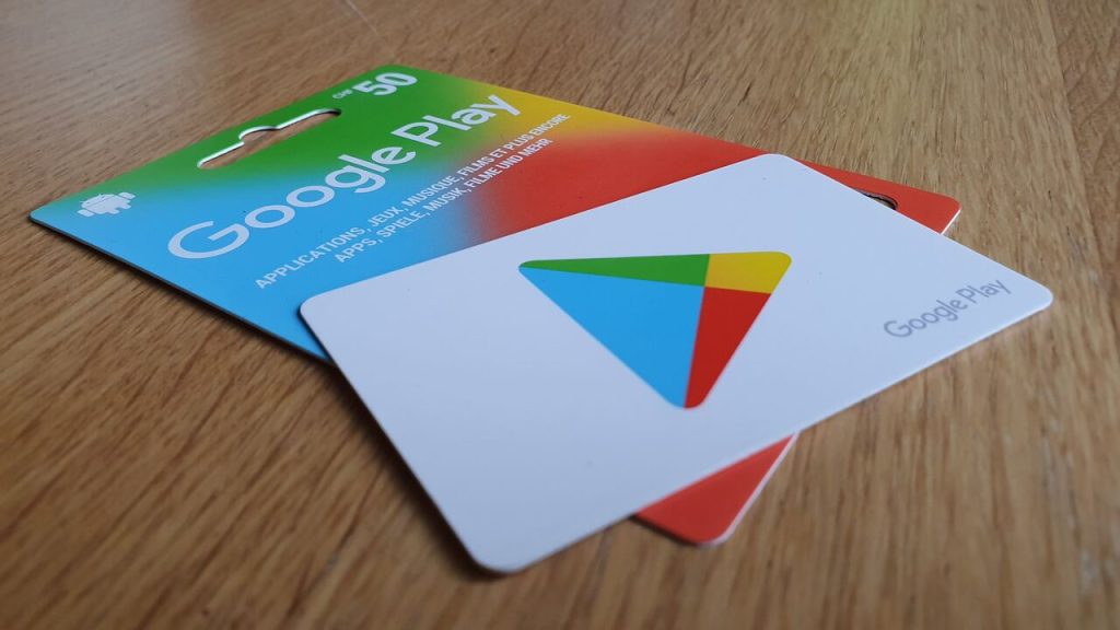 carte cadeau google play store