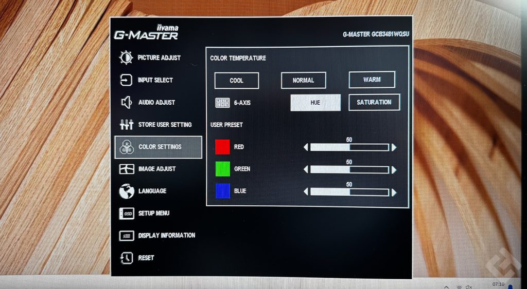 menu osd iiyama gmaster gcb3481wqsu test (5)