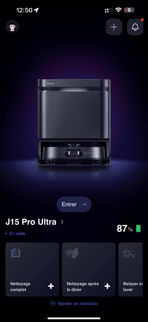 test eureka j15 pro ultra application (1)